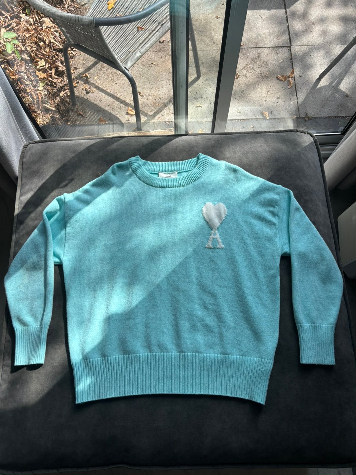 Ami Paris trui maat M, Ophalen of Verzenden, Zo goed als nieuw, Maat 48/50 (M), Blauw