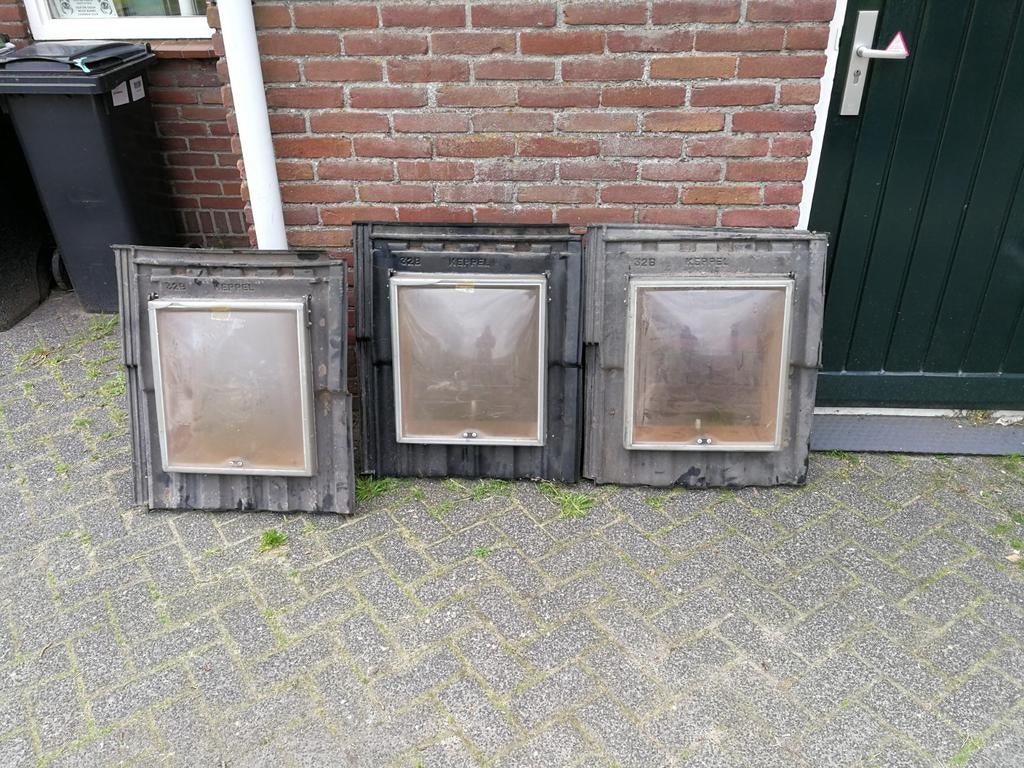 3x Kunststof Dakraam voor Pannendak - Keppel 32B, Ophalen, Gebruikt, Minder dan 80 cm, Minder dan 80 cm