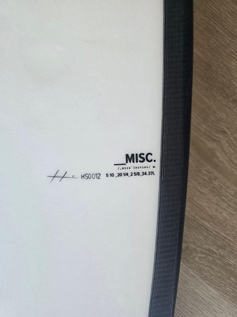 Hardenshapes Misc 5.10 surfboard - Zo goed als nieuw, Ophalen, Zo goed als nieuw