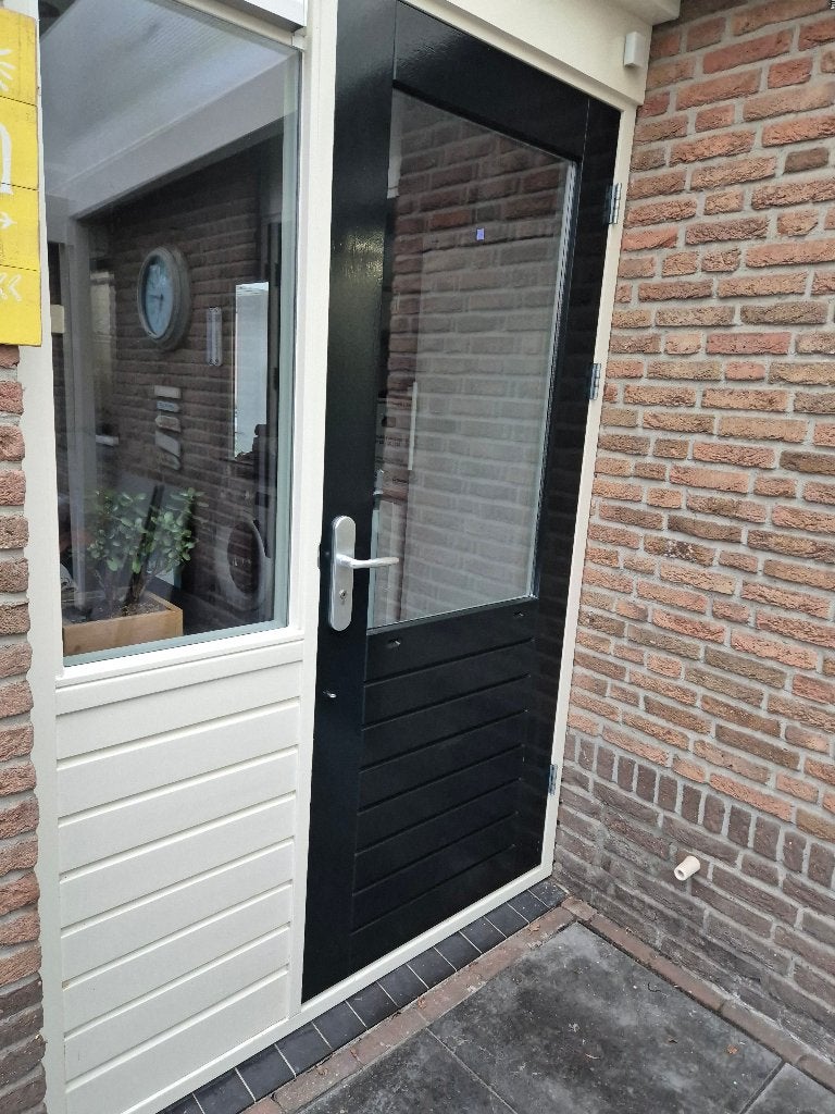 ✅ 2x Merbau stapeldorpel buitendeur, met HR++ glas, Doe-het-zelf en Verbouw, Ophalen, Gebruikt, 80 tot 100 cm, Buitendeur