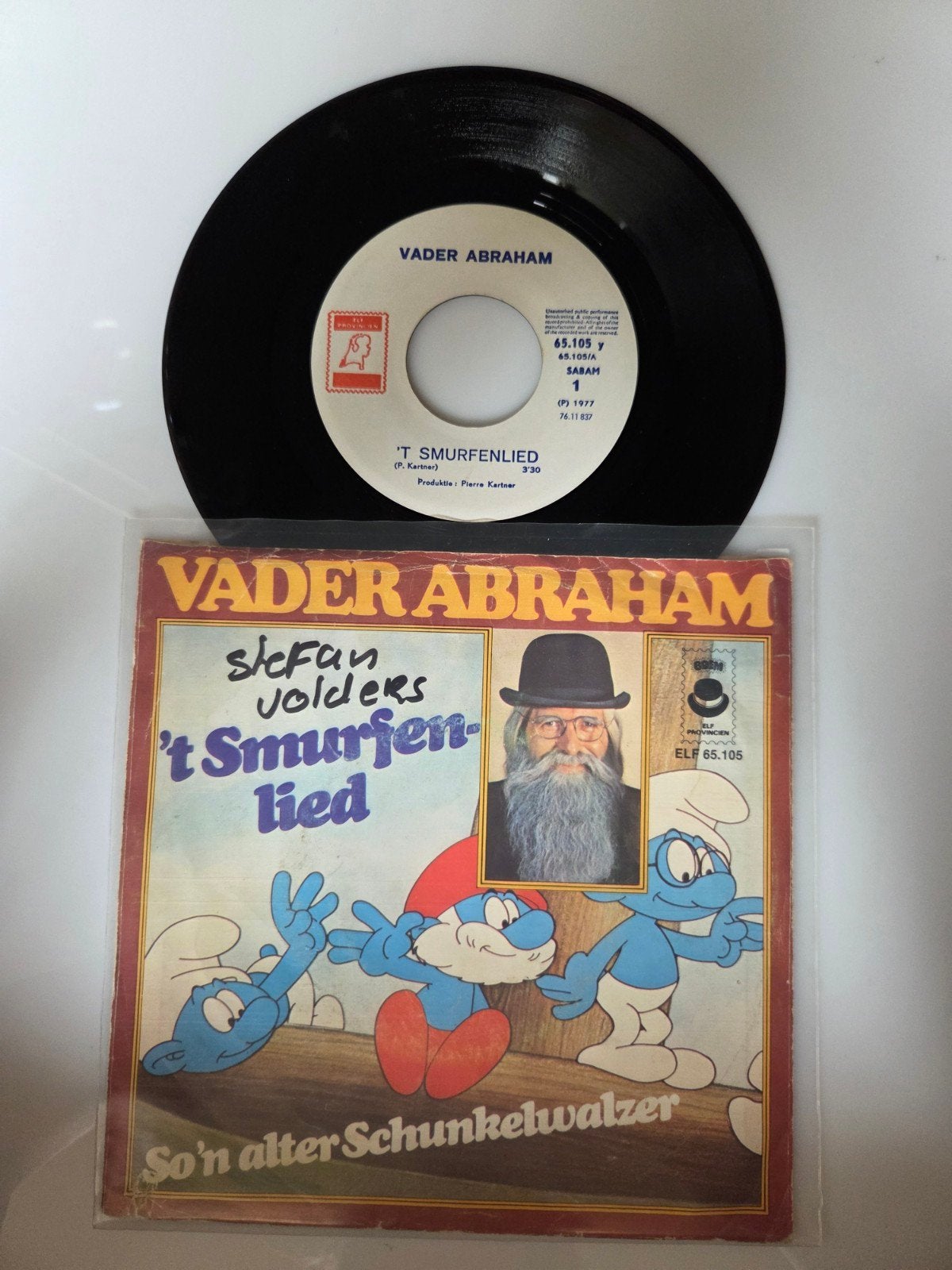 Vader Abraham - 't Smurfenlied, Cd's en Dvd's, Ophalen of Verzenden, Gebruikt, 7 inch, Nederlandstalig