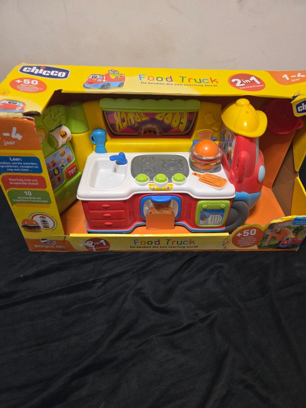 Chicco Food Truck 2-in-1 Speelgoed (doos beschadigd), Kinderen en Baby's, Speelgoed | Babyspeelgoed, Ophalen of Verzenden, Zo goed als nieuw