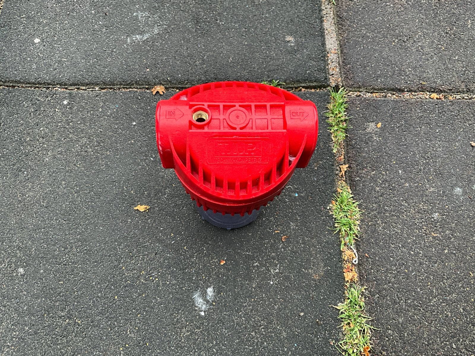 Rode waterfilter/voorfilter voor waterpomp, Gebruikt, Ophalen of Verzenden, Minder dan 200 liter/min, Minder dan 6 bar
