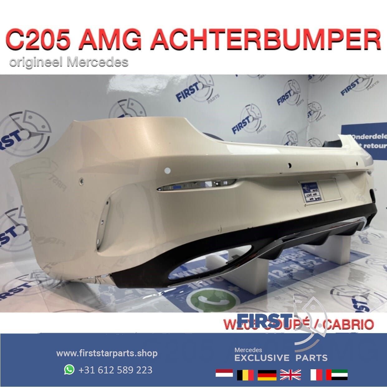 A205 C205 AMG ACHTERBUMPER COMPLEET Mercedes C Klasse CABRIO