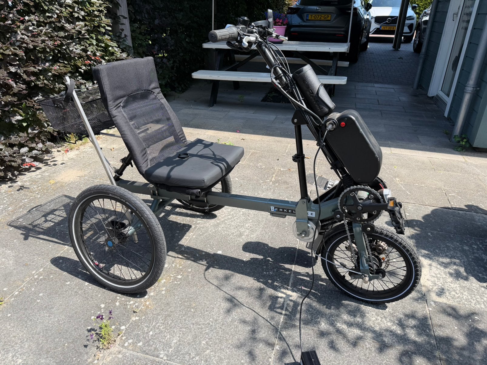 Berkelbike driewieler met trapondersteuning, Fietsen en Brommers, Fietsen | Driewielfietsen, Ophalen, Zo goed als nieuw, Schijfrem
