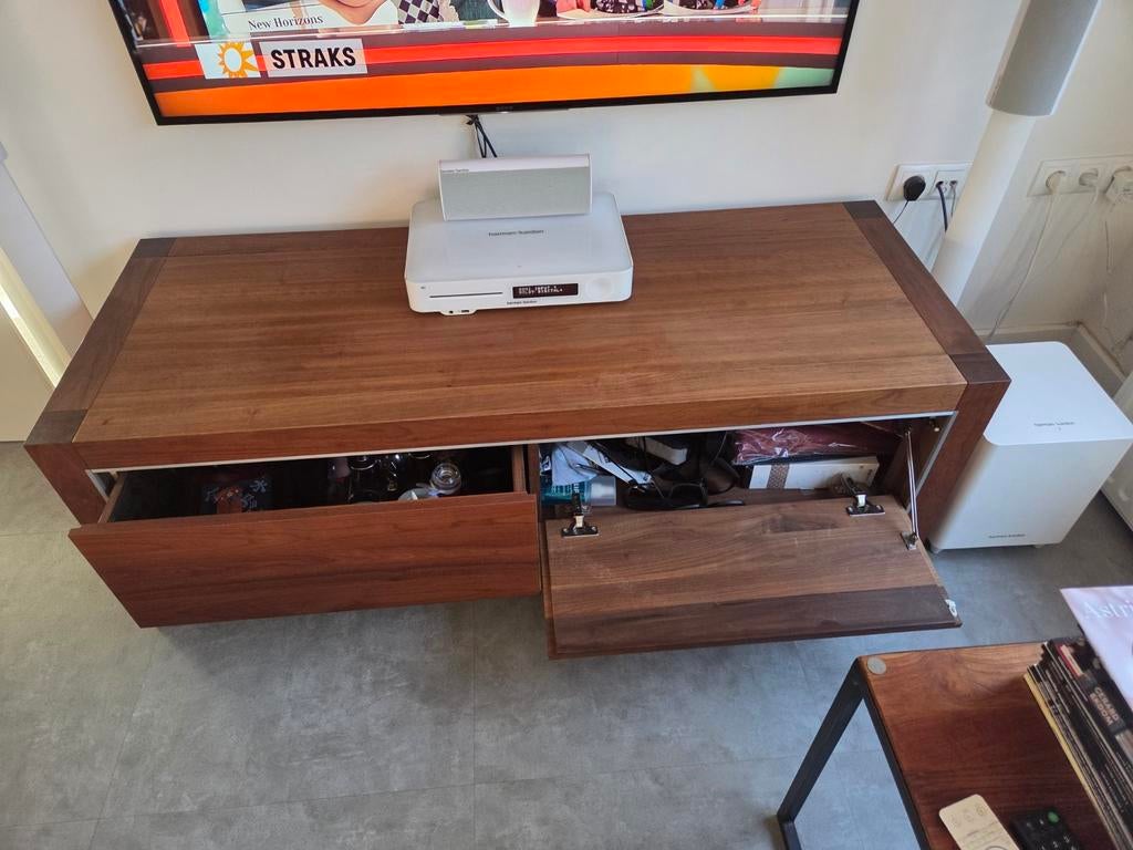 Noten tafel 85cm plus noten tv meubel, Ophalen, 25 tot 50 cm, Minder dan 100 cm