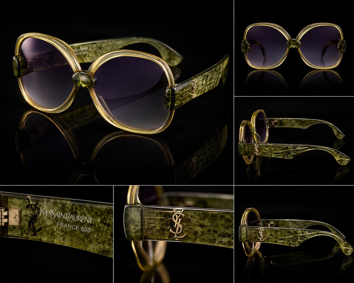 Vintage Yves Saint Laurent Zonnebril – Made in France –, Ophalen of Verzenden