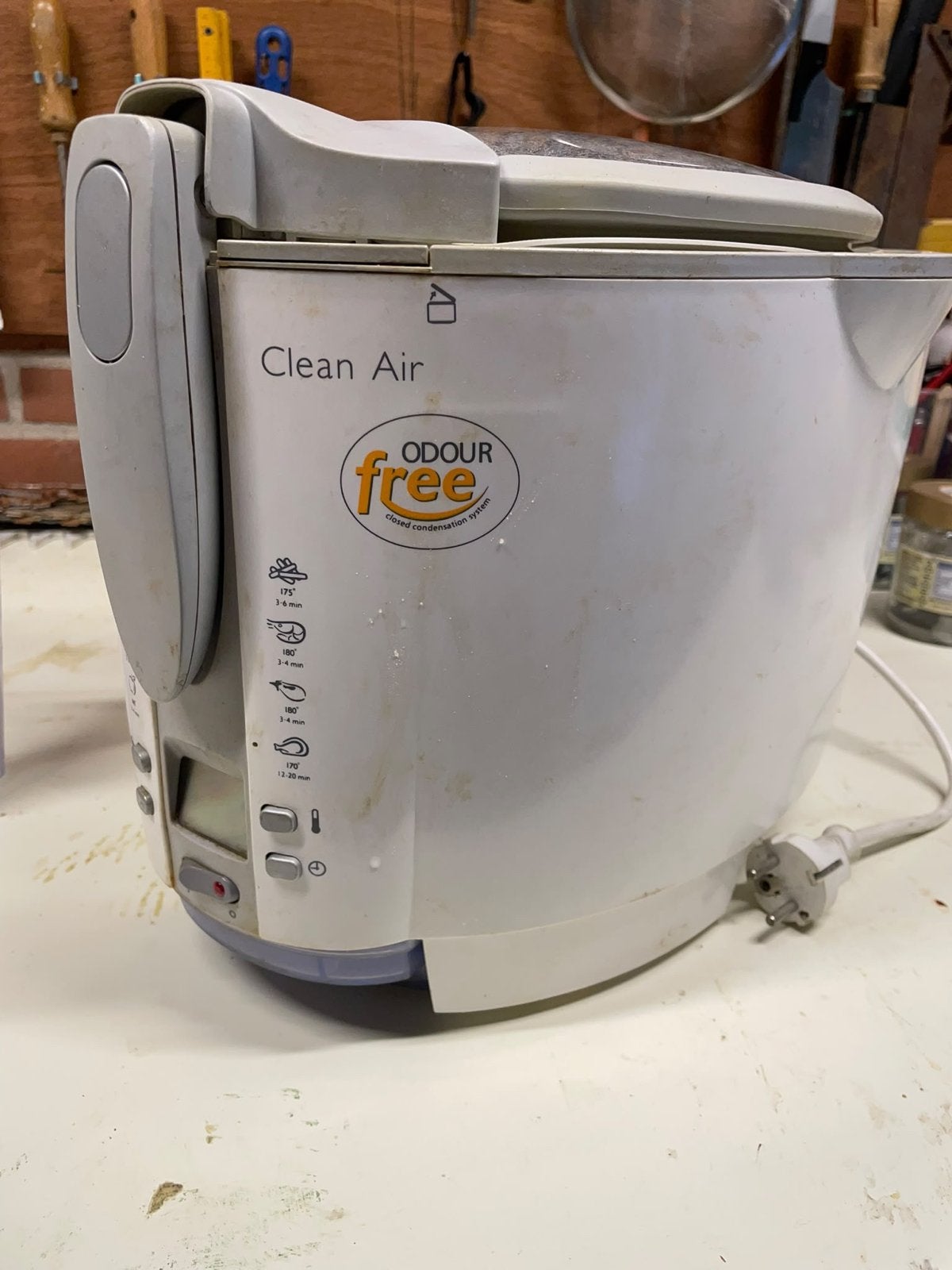 Philips Clean Air Friteuse - Gebruikt, 2 tot 3 liter, Ophalen of Verzenden, Gebruikt, Uitneembare binnenpan