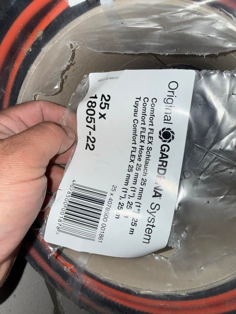 Gardena 25 mm tuinslang, Tuin en Terras, Tuinslangen, Ophalen of Verzenden, Nieuw, Tuinslang