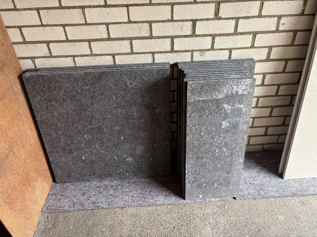 Tegels graniet Labrador brune antraciet vloertegels ruim 8M2, Ophalen, 60 cm of meer, 60 cm of meer, Nieuw
