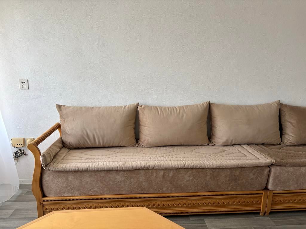 Traditionele Marokkaanse bankstel - Goed onderhouden, Huis en Inrichting, Ophalen, Hoekbank, 300 cm of meer, 75 tot 100 cm