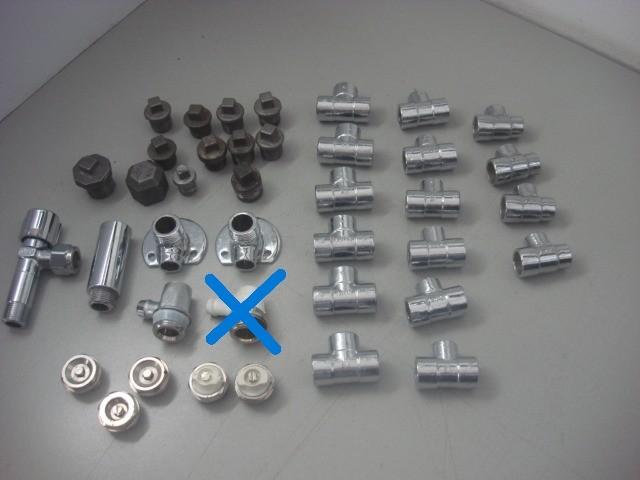 T stukken chroom, Kogelafsluiters, Zamak beugels, Overige materialen, Minder dan 20 mm, Overige typen, Ophalen of Verzenden