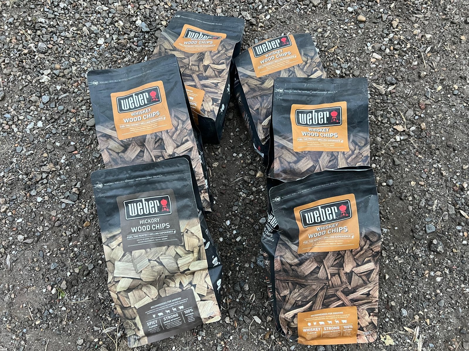 Weber houtsnippers: Whiskey & Hickory voor BBQ/Smoker, Ophalen, Nieuw