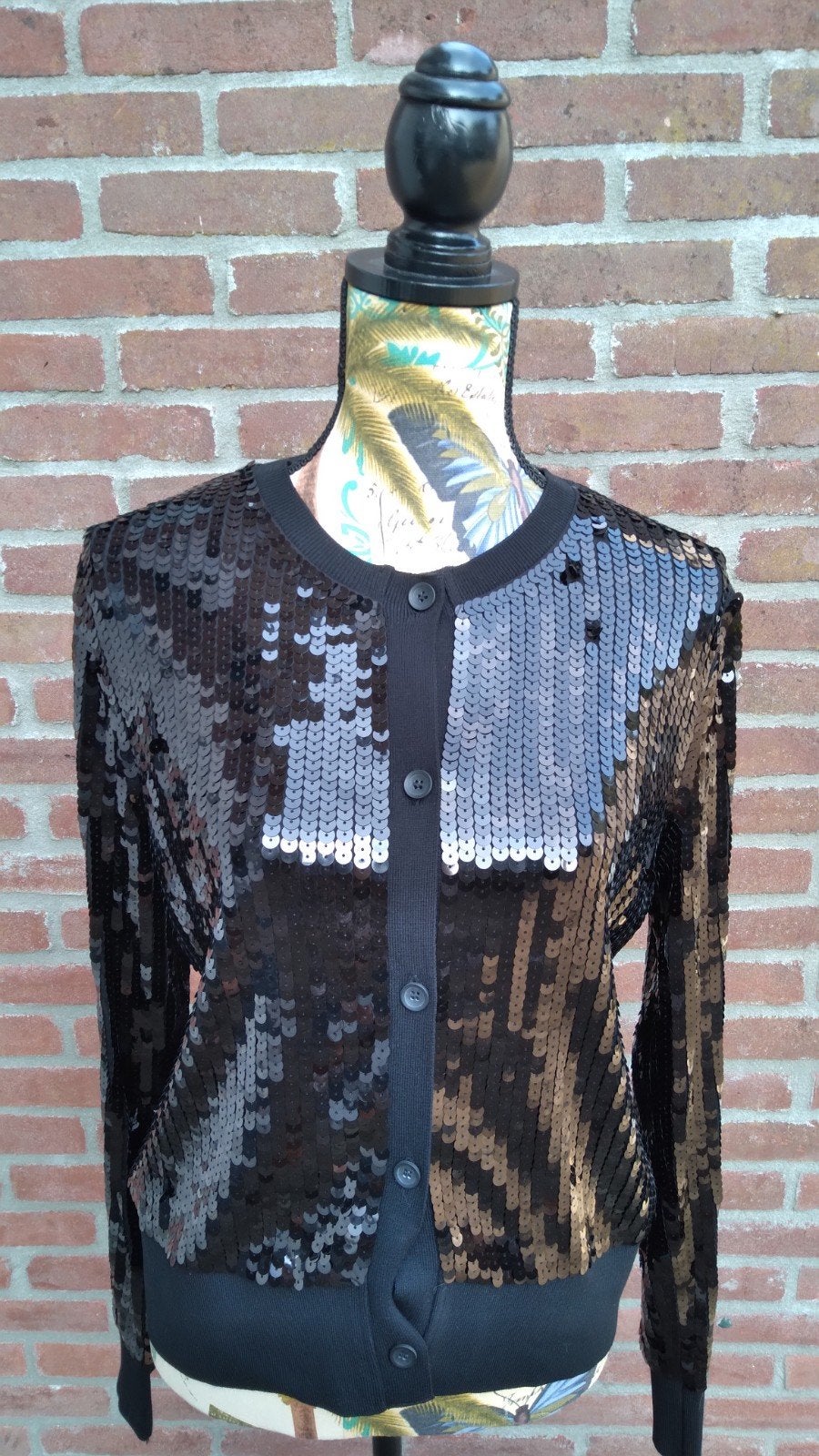 Zara vest met pailletten zwart L, Verzenden, Maat 42/44 (L), Nieuw, Zara