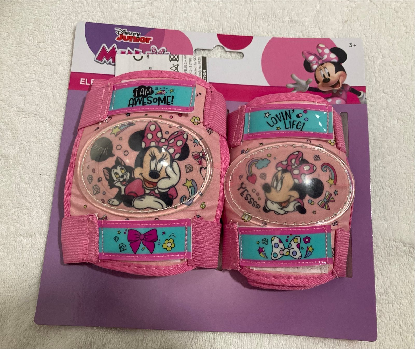 Nieuwe Minnie Mouse Disney Knie- en Elleboogbeschermers, Ophalen of Verzenden, Verstelbaar, Nieuw, Kinderen