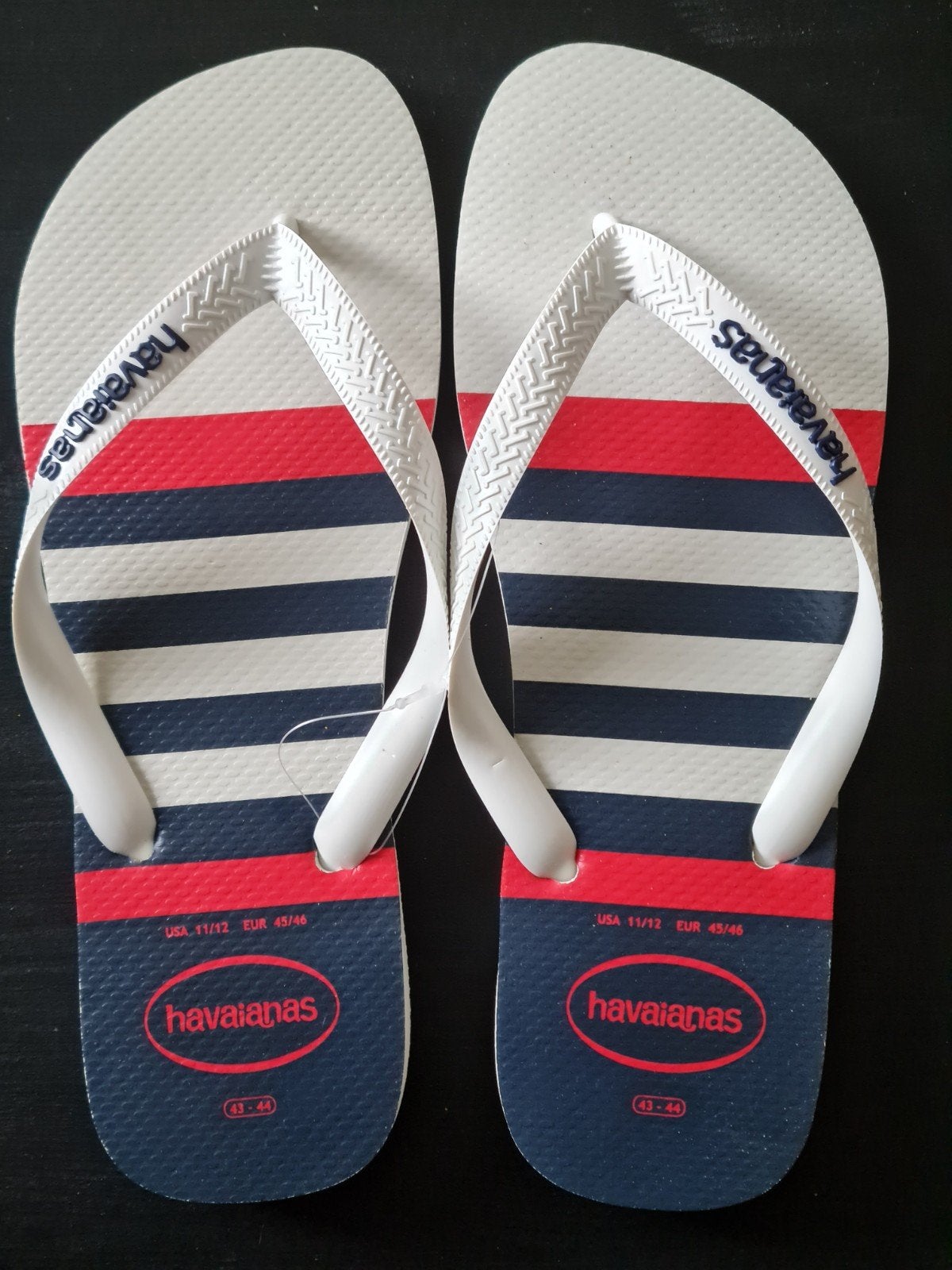 havaianas Top Nautical marine (EUR 45/46), Slippers, Wit, Havaianas, Nieuw
