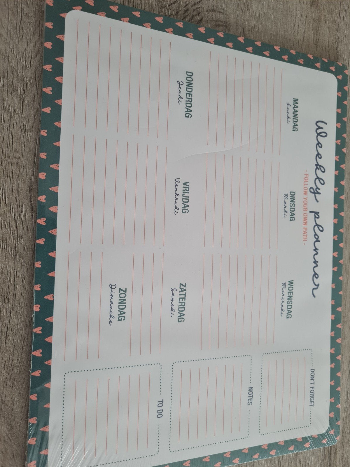 Week planner/kalender, Ophalen of Verzenden, Maandkalender, Nieuw