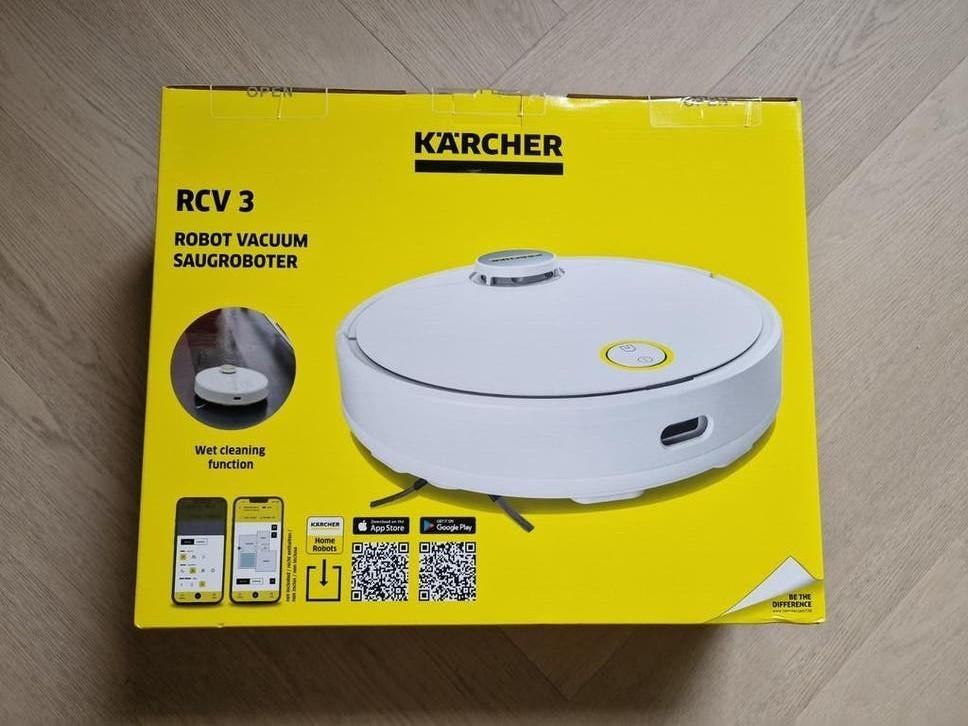 Kärcher RCV 3 Robotstofzuiger - Nieuw in doos, ongeopend, Nieuw, Ophalen of Verzenden, Robotstofzuiger, Minder dan 1200 watt