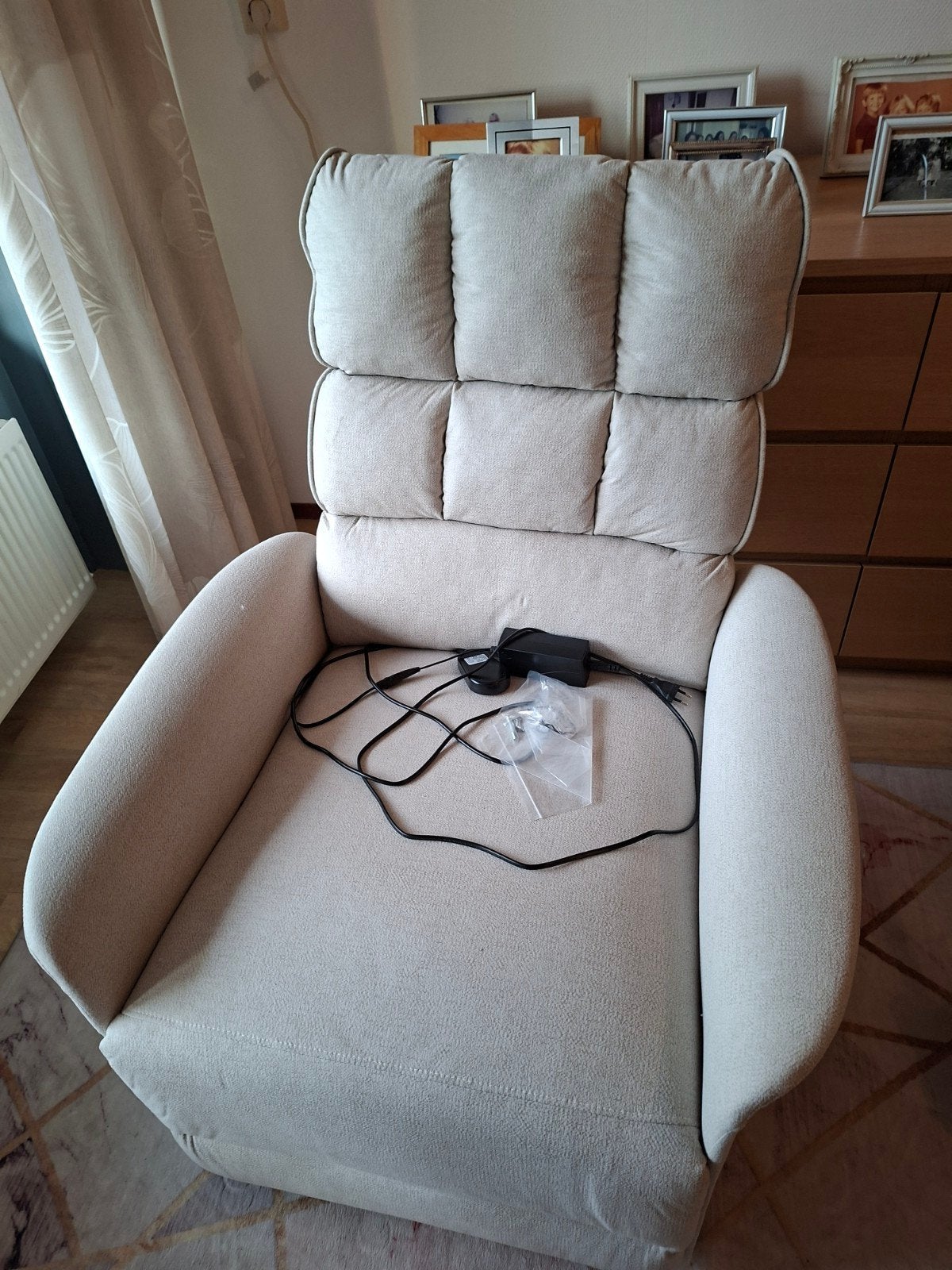 Stoel lange nieuw koste 225 euro nu 80., Ophalen, Eenpersoons, Nieuw, 75 tot 100 cm