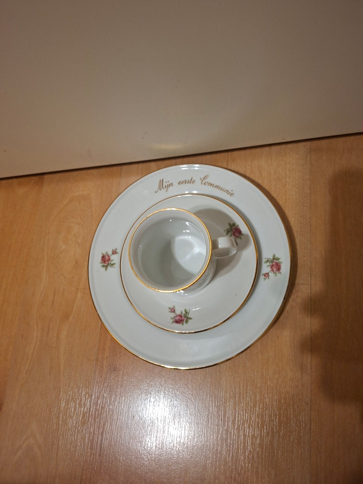 vintage Kronester Bavaria dejeuner-set, mijn eerste communie, Ophalen of Verzenden, Porselein, Overige stijlen, Bord(en)
