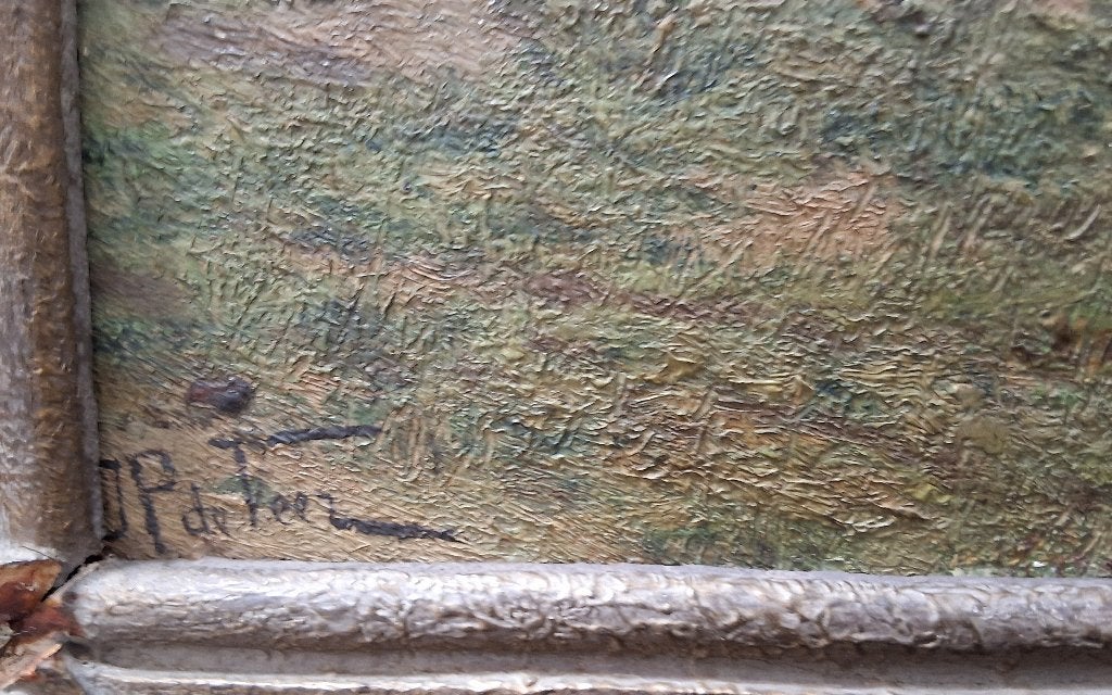 Schilderij, Antiek en Kunst, Kunst | Schilderijen | Klassiek, Ophalen of Verzenden, Gedateerd, Portret of Personen, Paneel