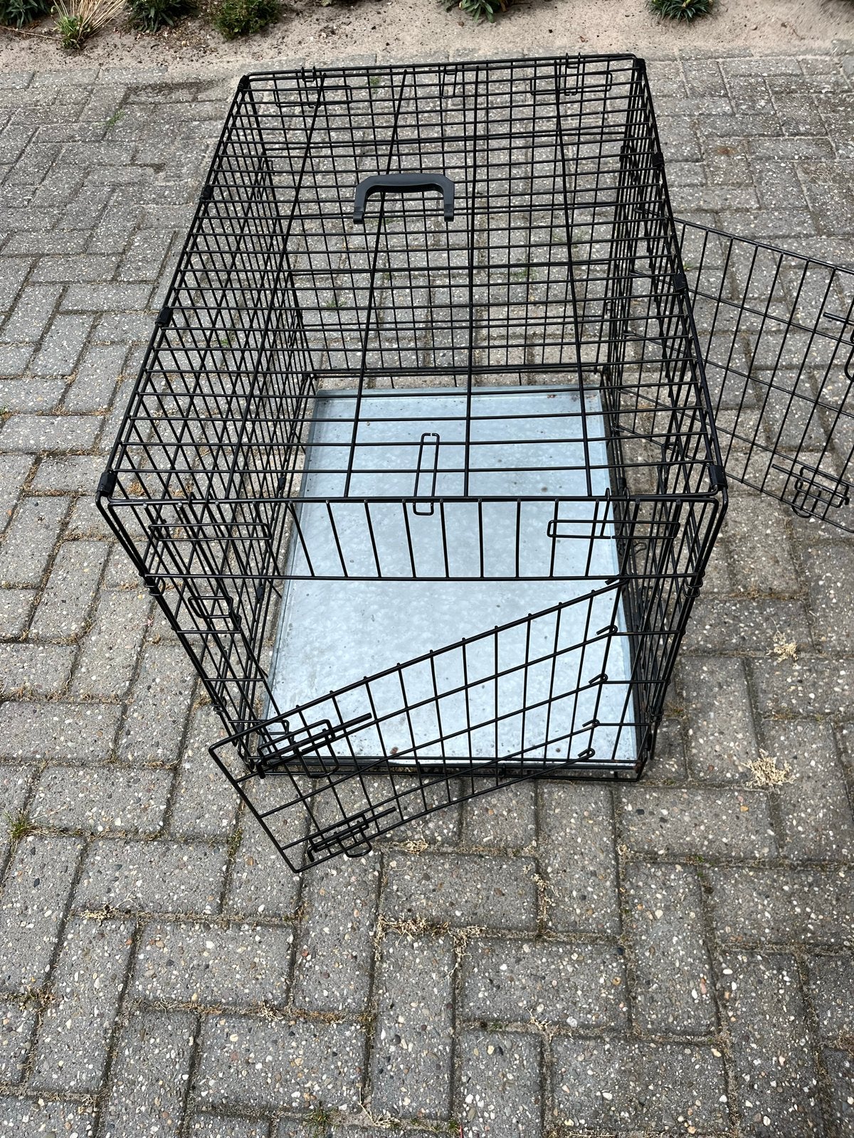 Mooie bench zwart metaal, Dieren en Toebehoren, Ophalen