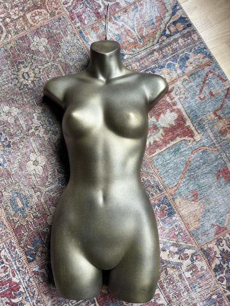 Vrouwen torso paspop - 76 cm hoog, Antiek en Kunst, Antiek | Tin, Ophalen