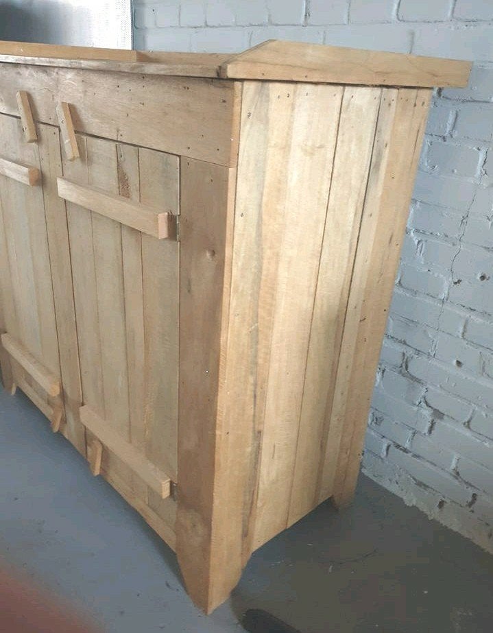 Ghana kast (wawa)hout  Commode Cabinet Dressoir  h100xd, Ophalen, Gebruikt, 100 tot 150 cm, 75 – 100