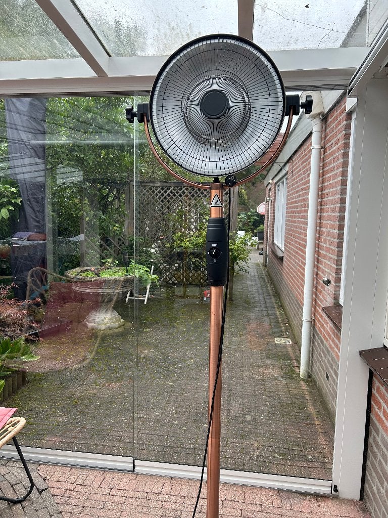 Sunred terrasverwarmer heater 3 standen, Ophalen, Zo goed als nieuw, Elektrisch, Vloer