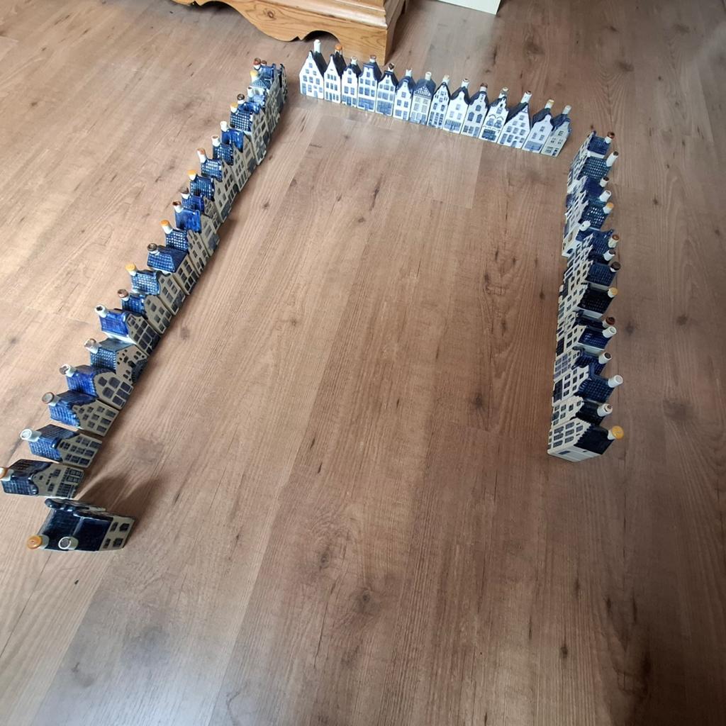 Grote verzameling KLM huisjes - 54 stuks, deels gevuld, Verzenden