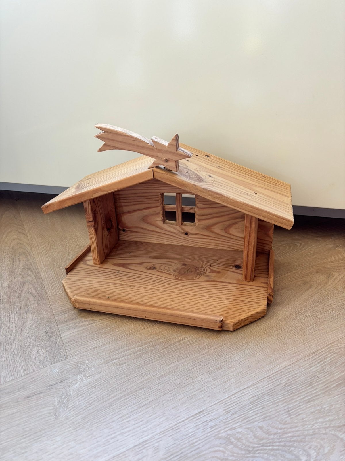 Houten kerststal boerderij holztiger ostheimer peg dolls, Ophalen of Verzenden, Nieuw