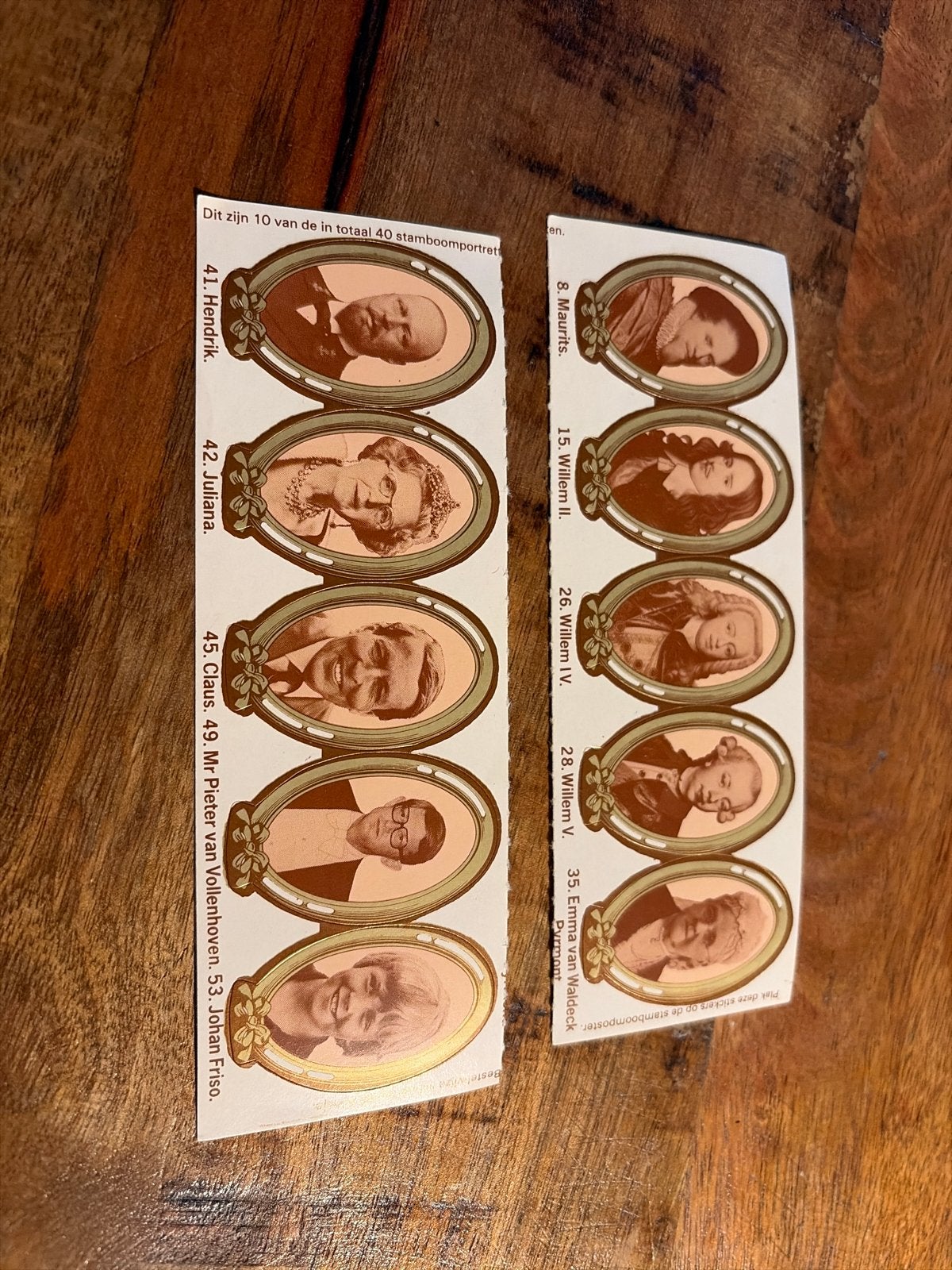 Stickers Koninklijk Huis - Stamboomportretten, Verzamelen, Ophalen of Verzenden, Nieuw, Overige typen