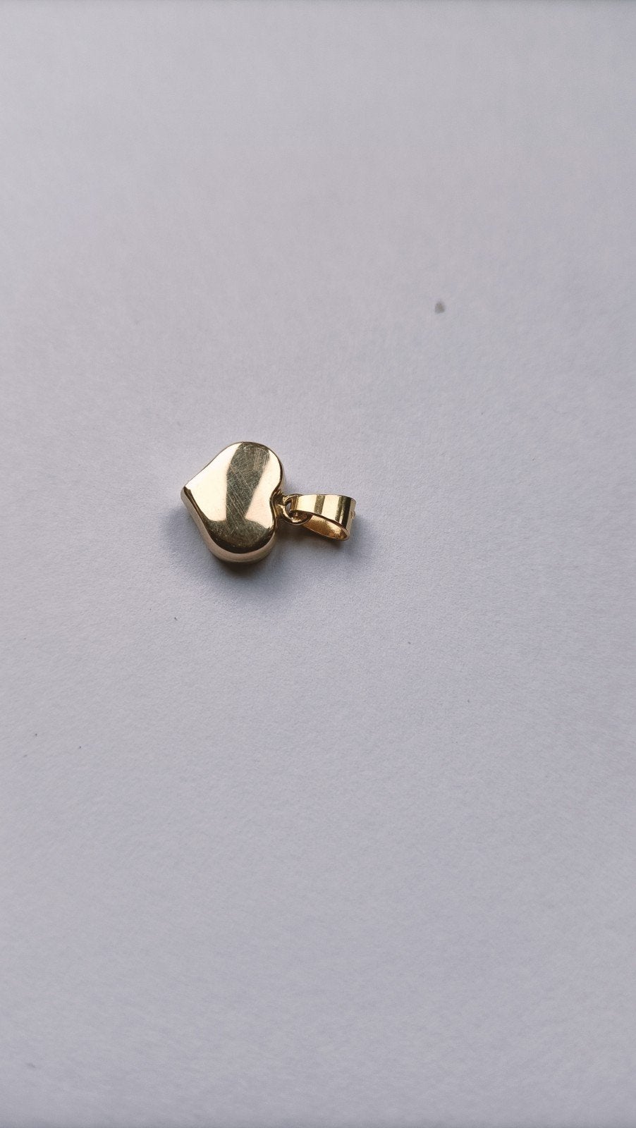 Gouden hartje hangertje, 14 krt, Verzenden, Goud, Hanger