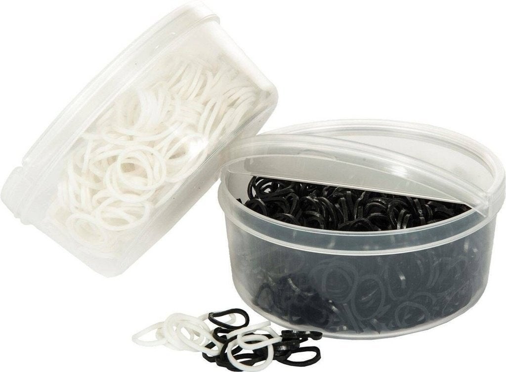 Manenelastiekjes in plasticbox, 500 stuks, Ophalen of Verzenden, Nieuw, Overige typen