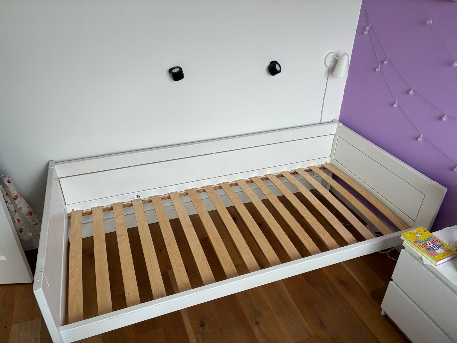 Lifetime bed basis 90x200cm, Ophalen, 85 tot 100 cm, Gebruikt, Matras