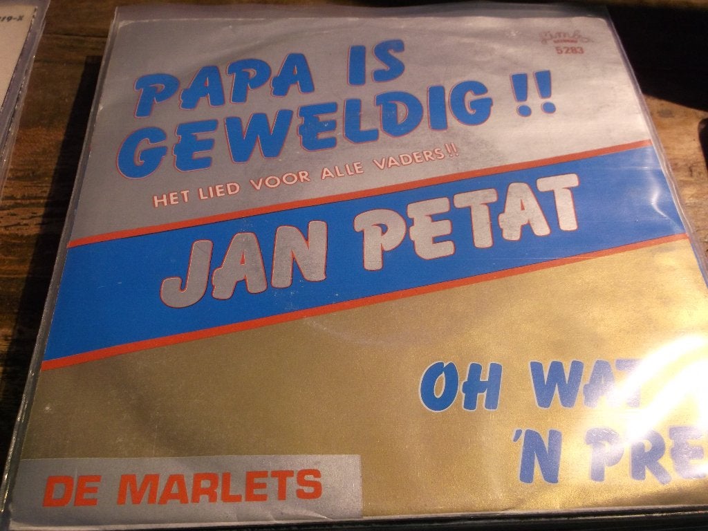jan petat Papa is geweldig 148, Ophalen of Verzenden, Gebruikt, 7 inch, Nederlandstalig