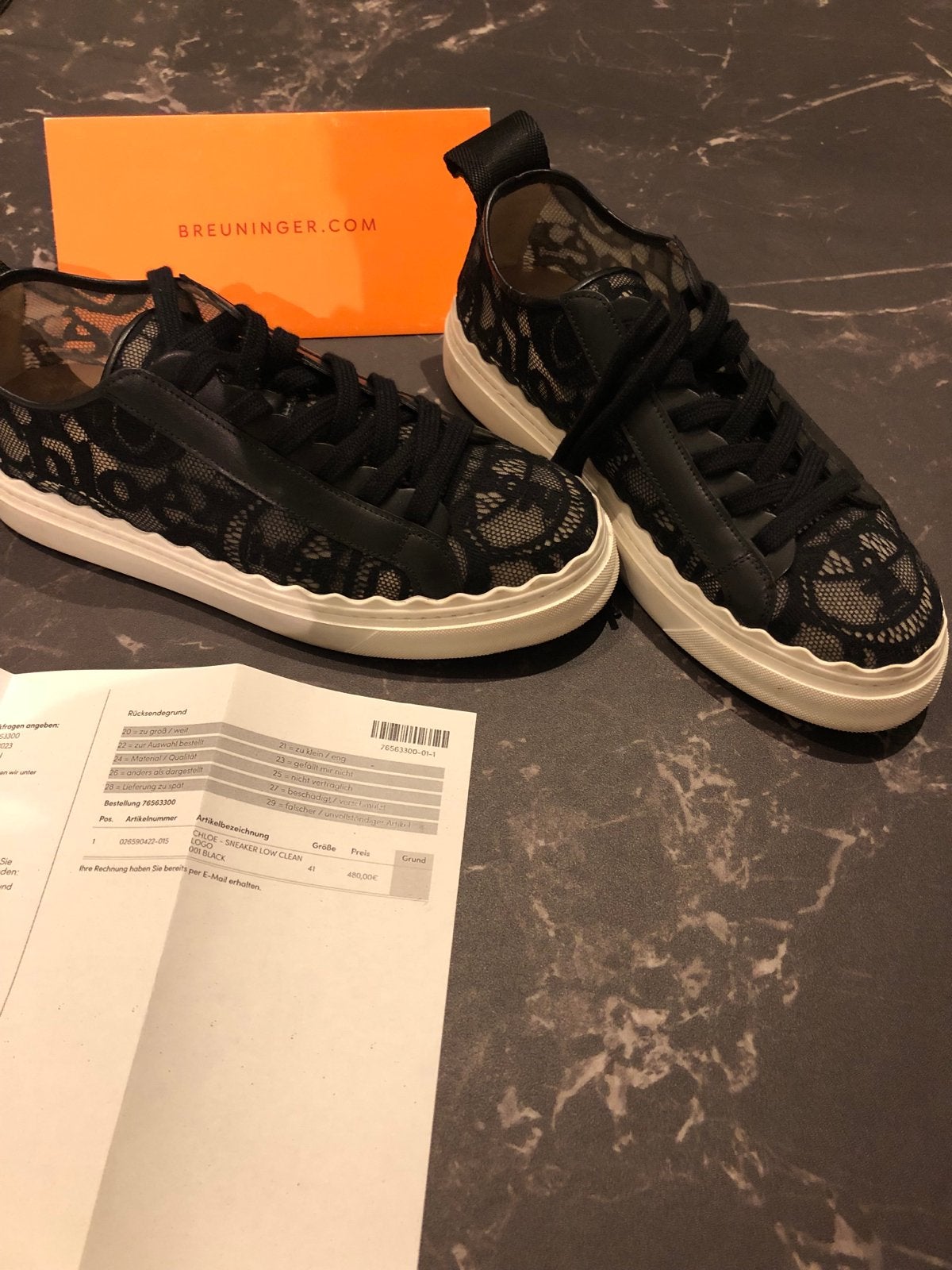 ORIGINAL Chloe sneakers maat 41 - Zo goed als nieuw, Kleding | Dames, Ophalen of Verzenden, Zo goed als nieuw, Zwart, Sneakers of Gympen