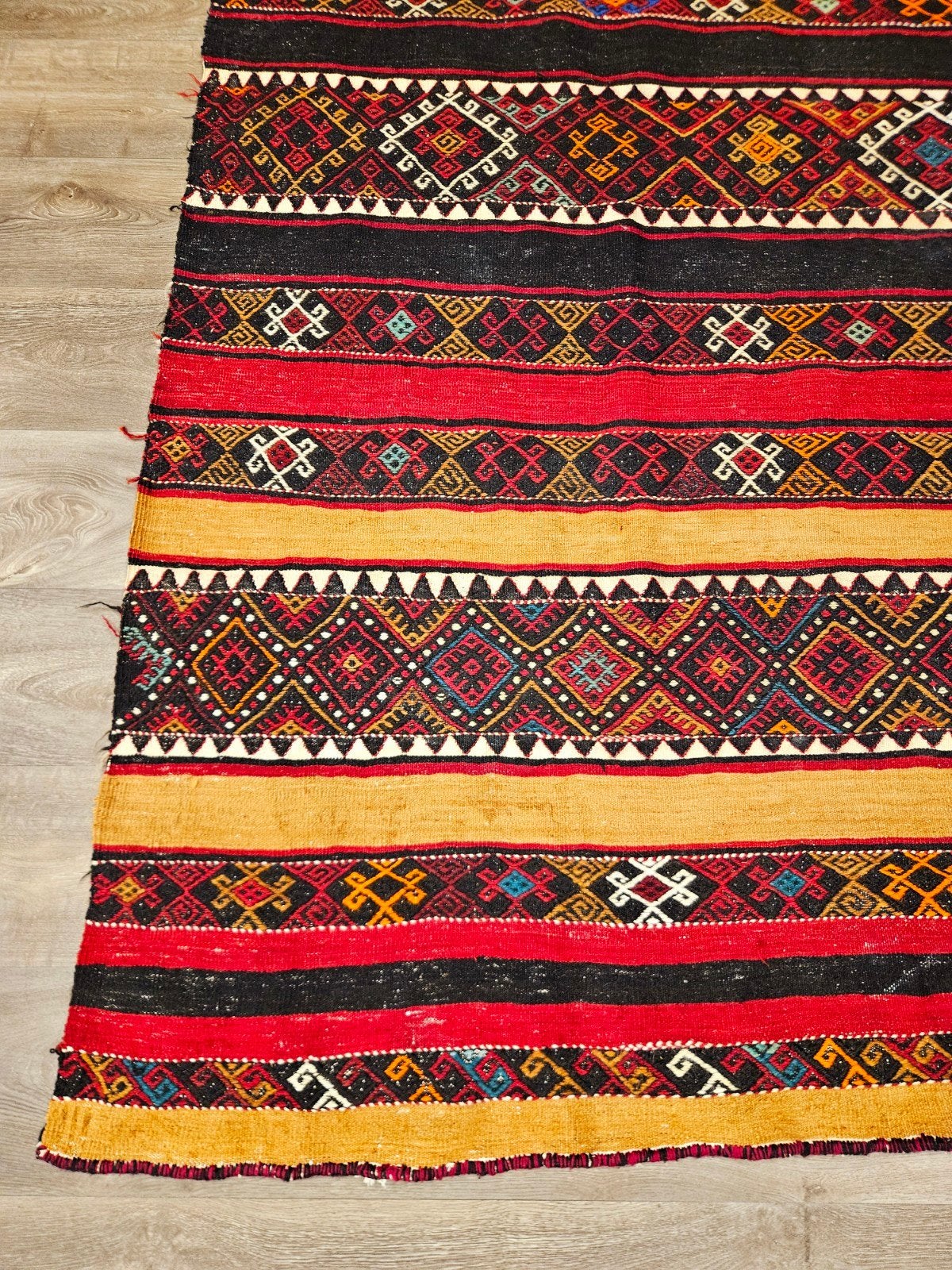 Handgeweven Kelim Tapijt. Prachtige kleuren en patronen!, 200 cm of meer, Ophalen of Verzenden, Zo goed als nieuw, Kelim