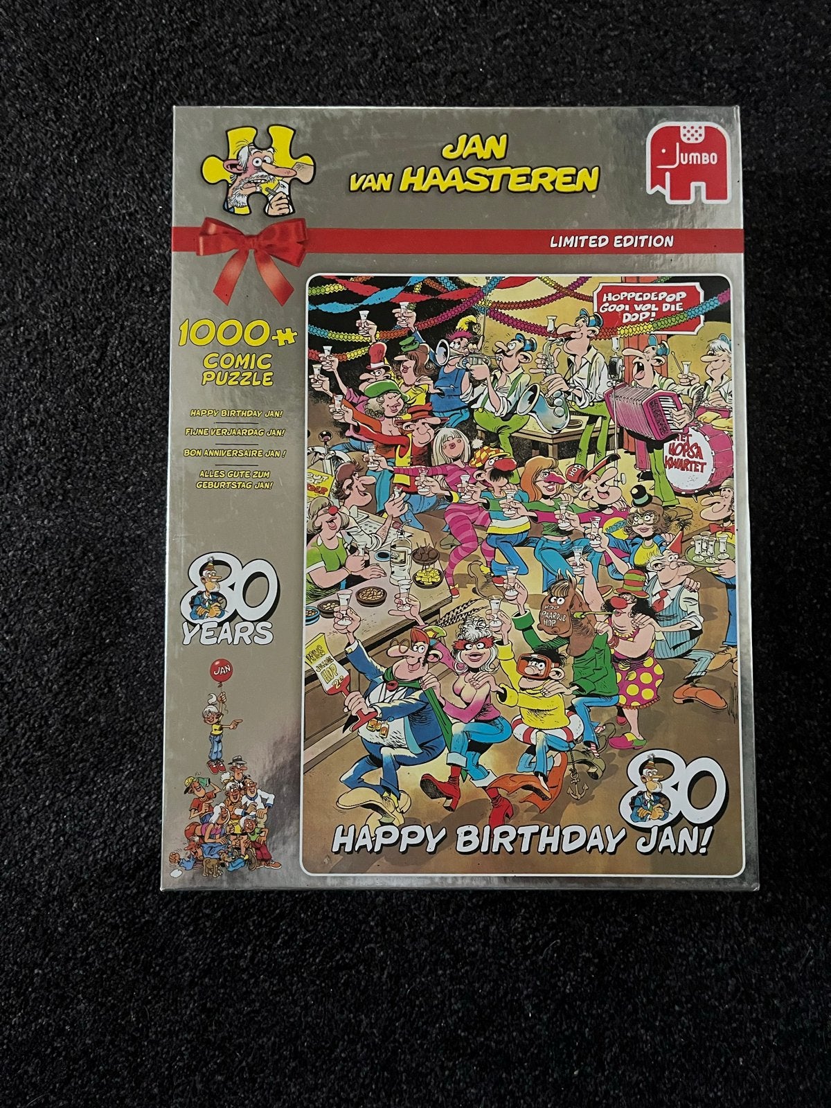 Jan van Haasteren 80 jaar - Happy Birthday Jan! 1000 stukjes, Ophalen of Verzenden, 500 t/m 1500 stukjes, Zo goed als nieuw, Legpuzzel