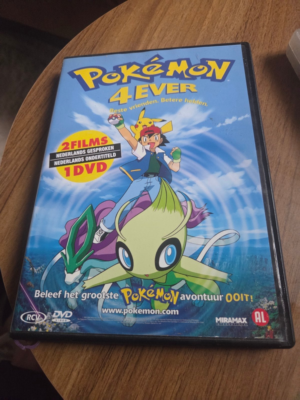Pokémon 4Ever DVD - 2 films, Nederlands gesproken/ondertitel, Cd's en Dvd's, Gebruikt, Animatie, Alle leeftijden, Nederlands