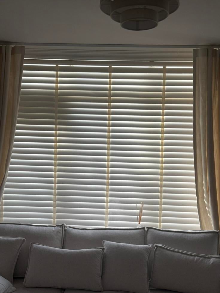 Veneta Raamdecoratie wit/beige, Ophalen, Zo goed als nieuw, Beige, Minder dan 100 cm