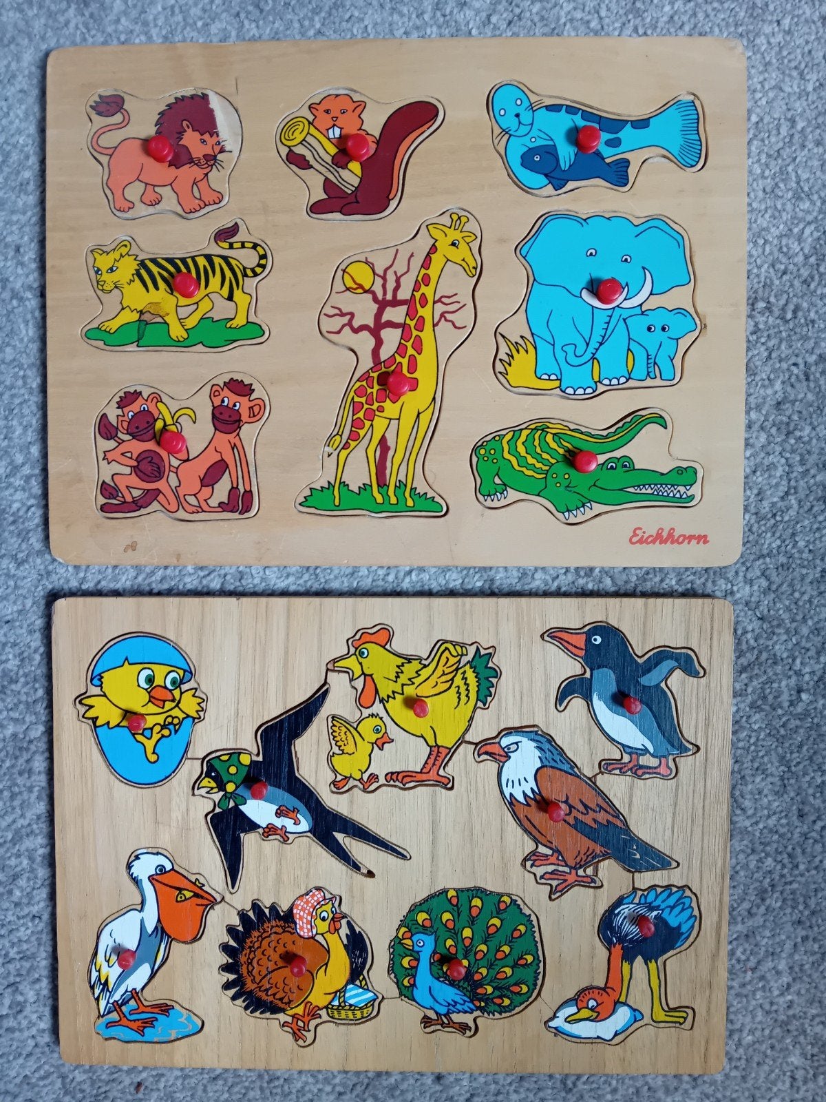 Houten puzzels (2 stuks) - gratis, Ophalen, Gebruikt, Van hout, Minder dan 10 stukjes