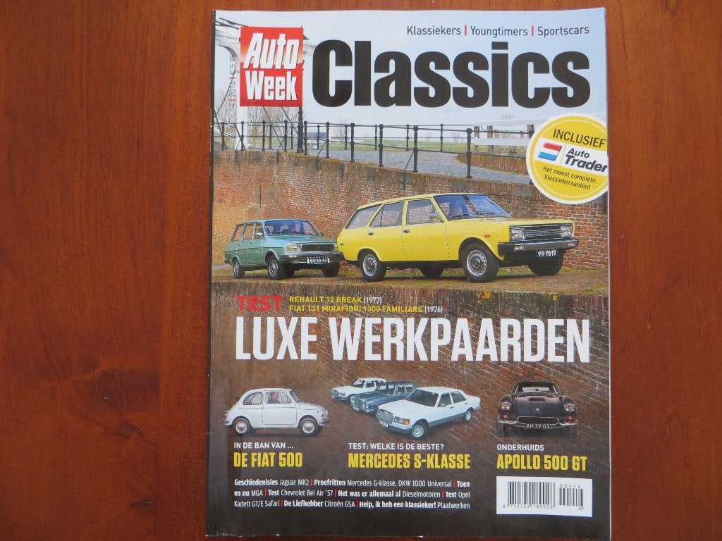 Autoweek Classics 4 2014 Jaguar 340 (’68), XF (’12), Kadett, Ophalen of Verzenden, Zo goed als nieuw, Opel