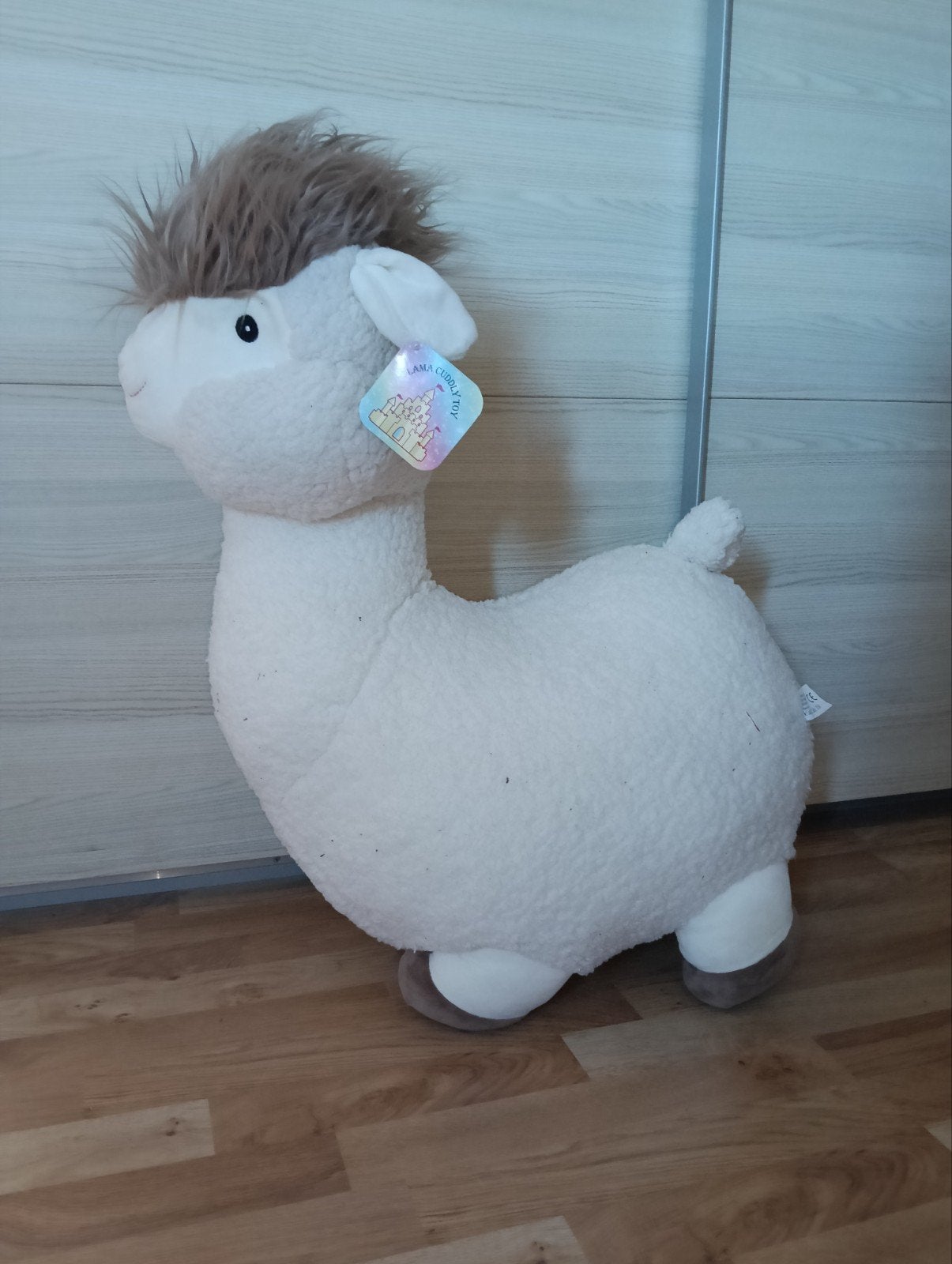 Grote knuffel lama - Zo goed als nieuw, Ophalen, Overige merken, Overige karakters, Overige typen