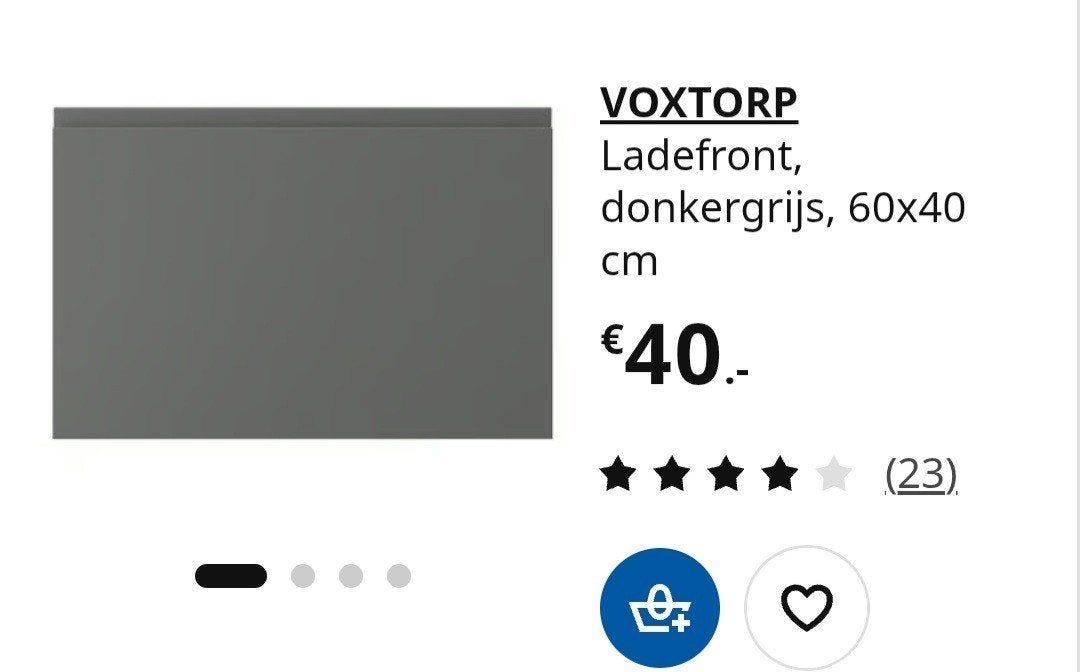 Maximera lades + Voxtorp ladefront IKEA, Huis en Inrichting, Kasten | Overige, Zo goed als nieuw, Ophalen
