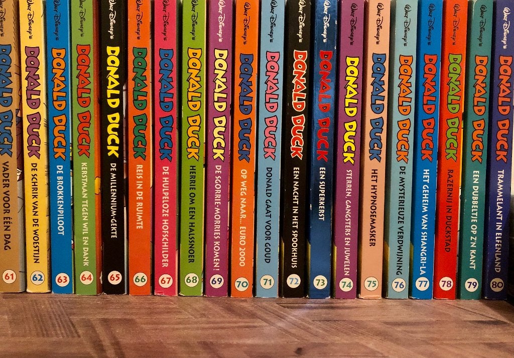 Prachtige complete set Donald Duck pockets deel 61 t/m 80!, Complete serie of reeks, Ophalen of Verzenden, Zo goed als nieuw, Donald Duck / Disney