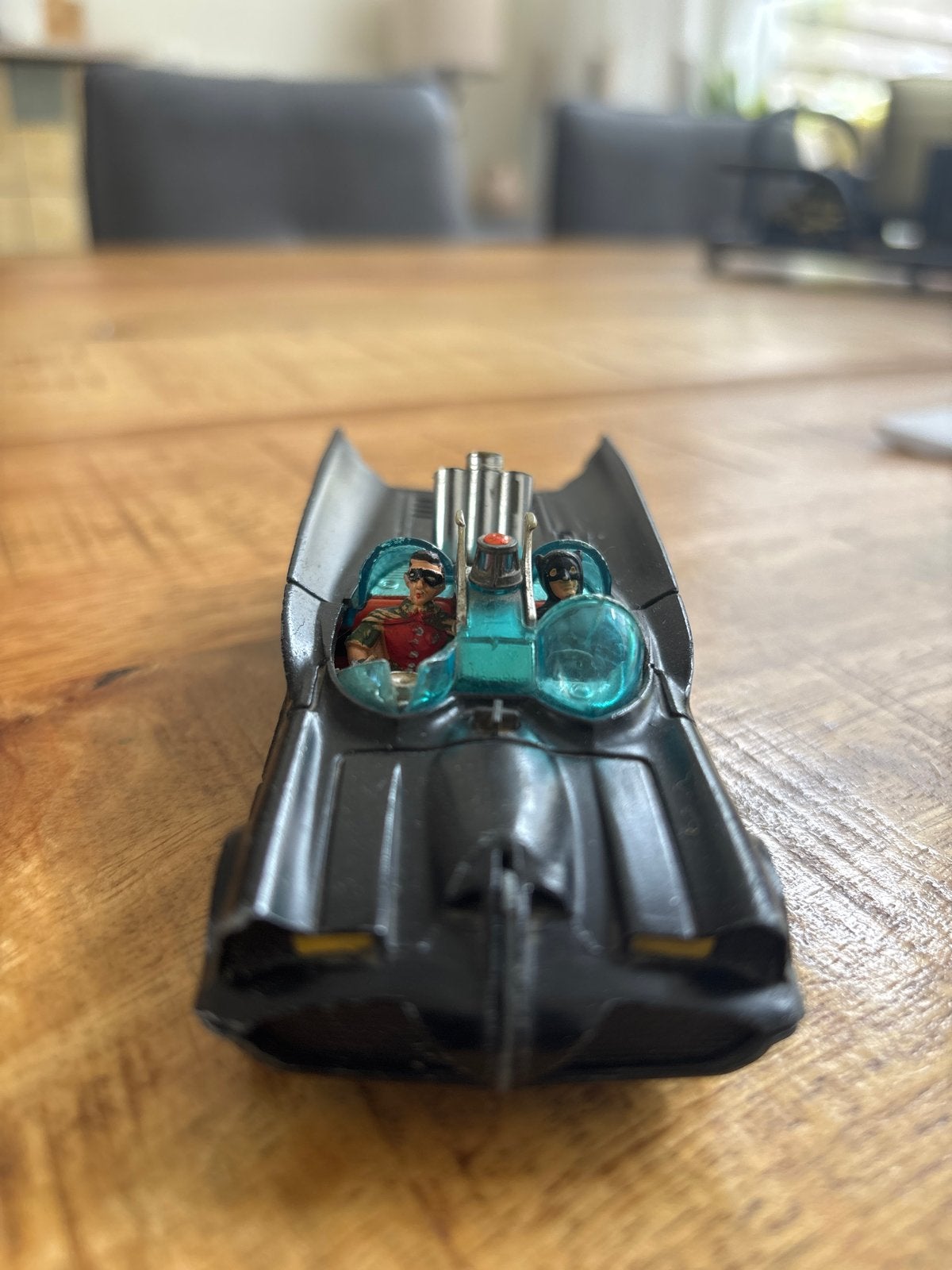Corgi Toys Batmobile 1:43 (matte uitvoering) - Raampje kapot, Ophalen of Verzenden, Gebruikt