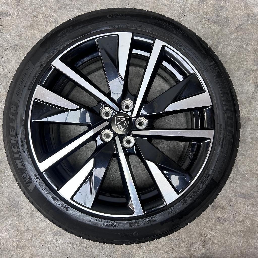 18 inch originele velgen + zomerbanen Peugeot 508 II, Auto-onderdelen, Banden en Velgen, 18 inch, Gebruikt, Banden en Velgen, Ophalen of Verzenden