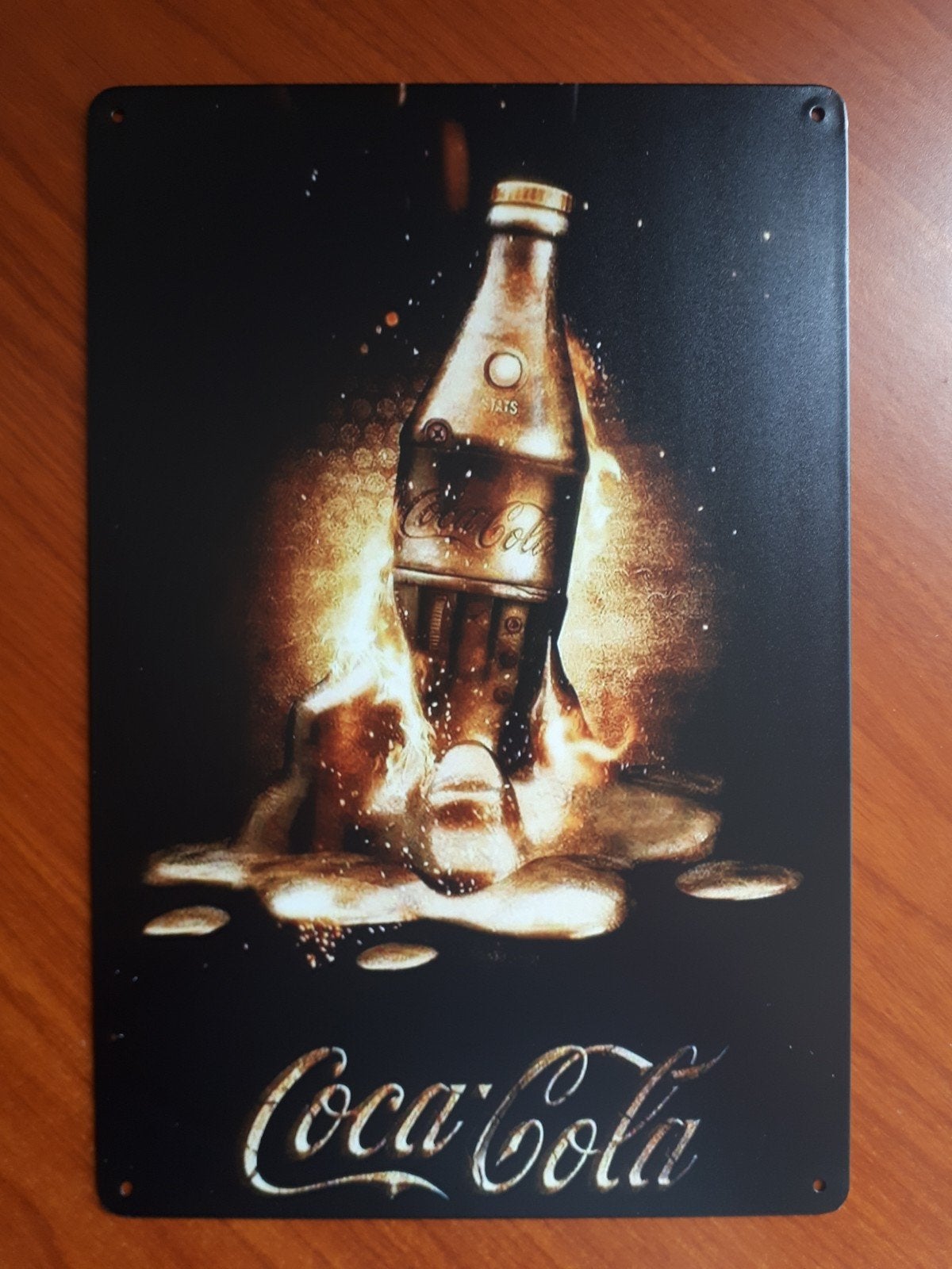 Coca Cola 20x30 cm Metalen Reclamebord, Verzamelen, Merken en Reclamevoorwerpen, Verzenden, Nieuw, Reclamebord