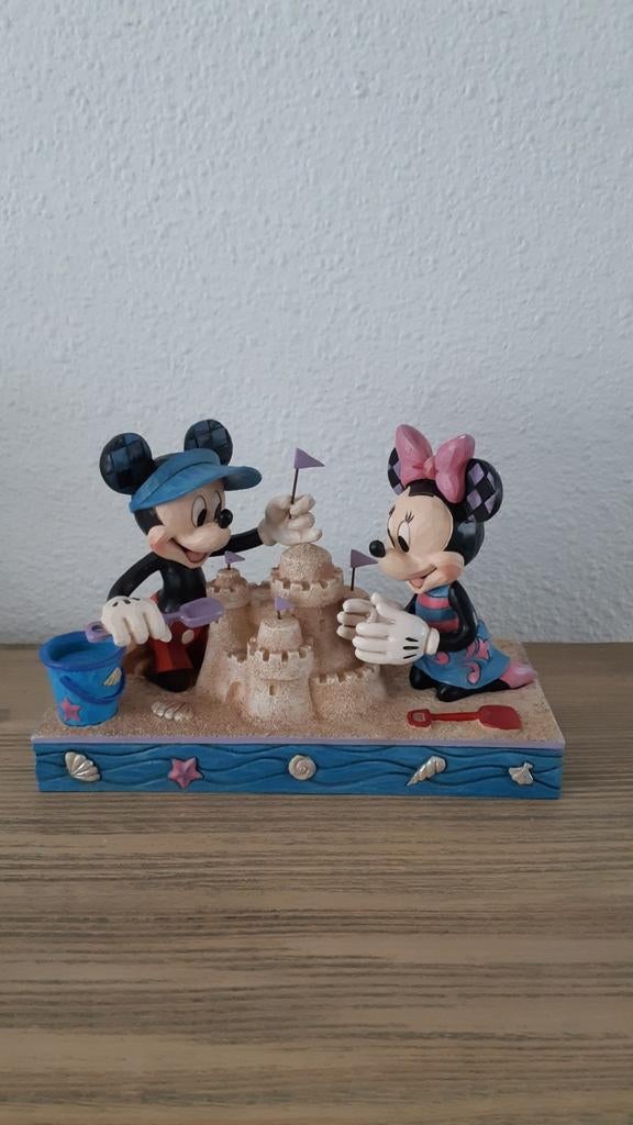 Disney Traditions Seaside Sweethearts Mickey en Minnie, Verzamelen, Disney, Zo goed als nieuw, Beeldje of Figuurtje, Mickey Mouse